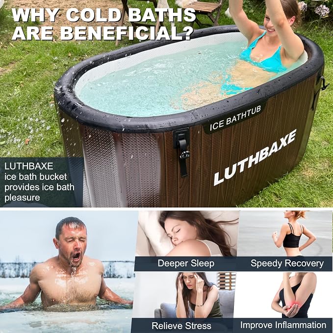 Cold Plunge | Upgraded 218 Gallon Inflatable Ice Freestanding Bathtub - Image 3