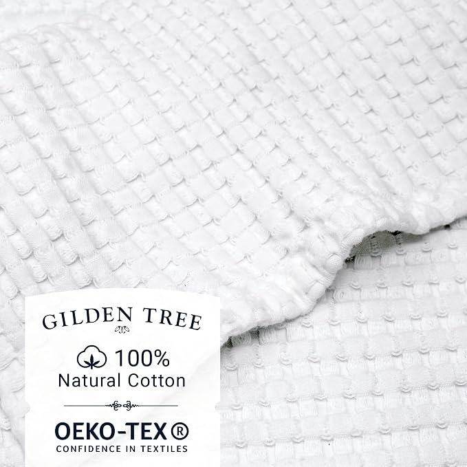 GILDEN TREE Waffle Bath Towels Wash Cloths - Image 2