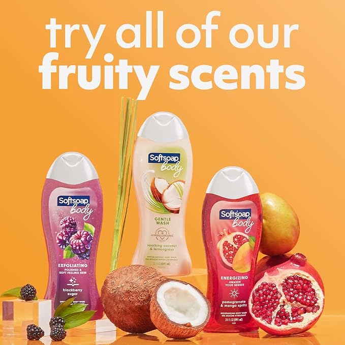Softsoap Body Wash, Pomegranate & Mango Spritz Body Wash, 20 Fl Oz - Image 8