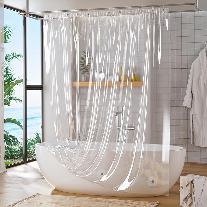 Titanker Short Shower Curtain Liner 72x65 - Image 2