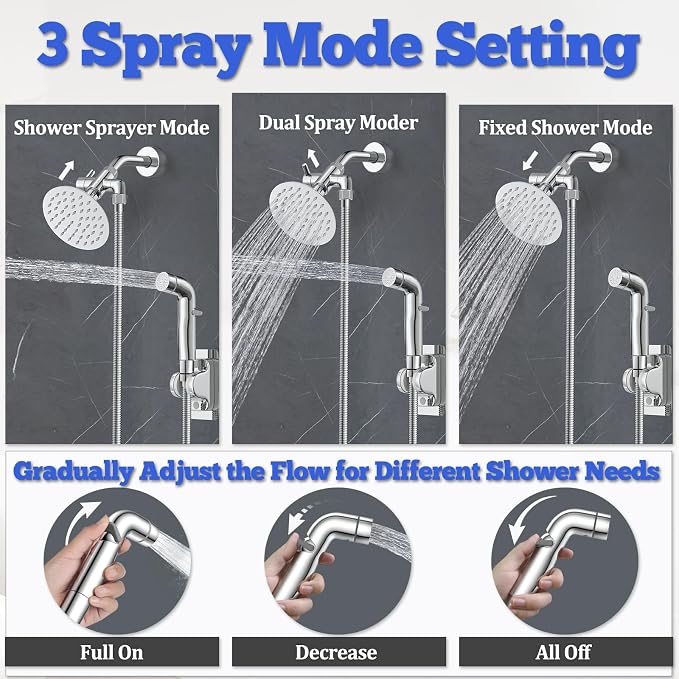 Dog Shower Sprayer Attachment, YDmeet 100 Inch Dog Washing Hose - Image 2