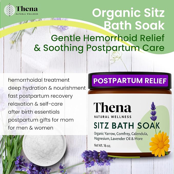 Best Organic Sitz Bath Soak Postpartum Care & Post Partum Essentials, Natural - Image 5