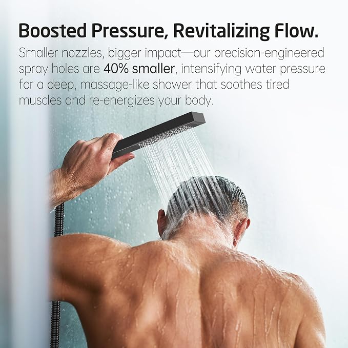 KES Shower System with Tub Spout, Matte Black Shower Faucet Set Complete 10 - Image 3
