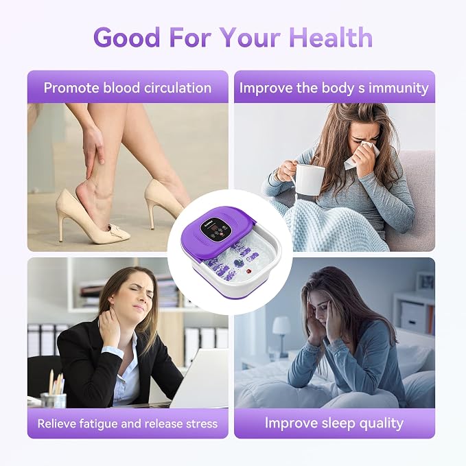 Foot Spa Bath Massager with Heat, Collapsible Foot Massager Spa Soaking Tub - Image 8