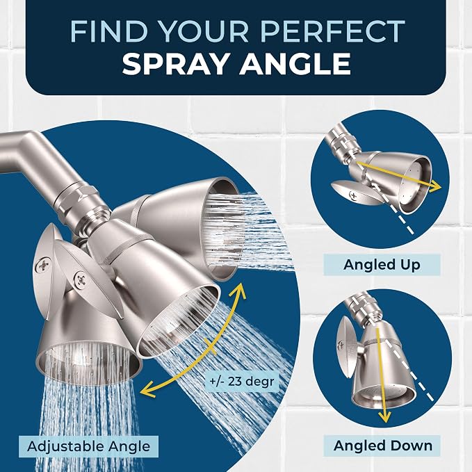 HammerHead Showers® Solid Metal 2 Inch High Pressure Shower Heads - Image 5
