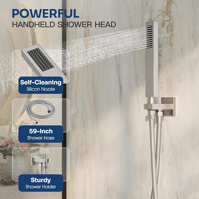 Ceiling Mount Shower Faucet Set, Shower System - Image 4