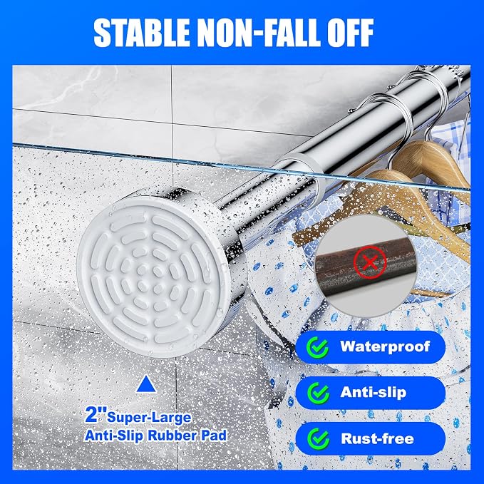 Ausemku Shower Curtain Rod - Image 2