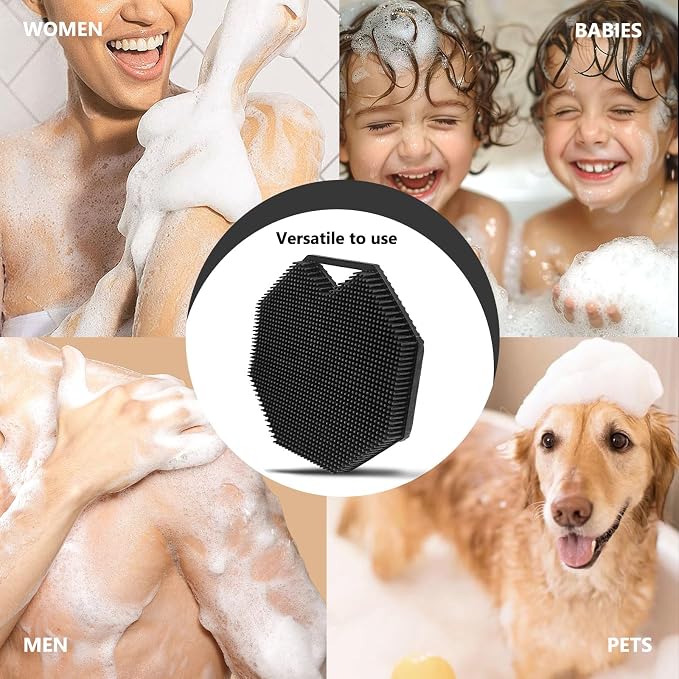 2 Pack Silicone Body Scrubber, Exfoliating Body Scrubber - Image 7