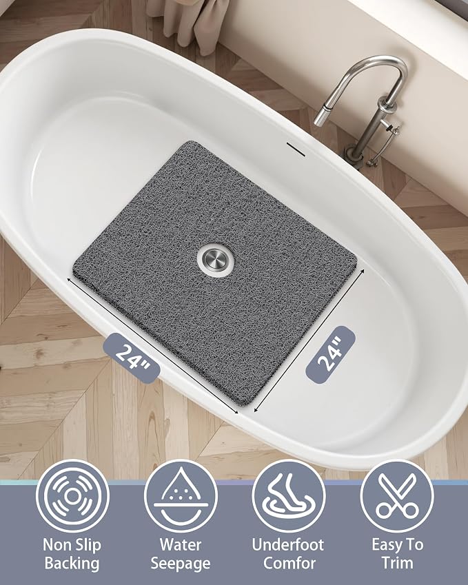 Mecko Square Non-Slip Shower Mats - Image 2
