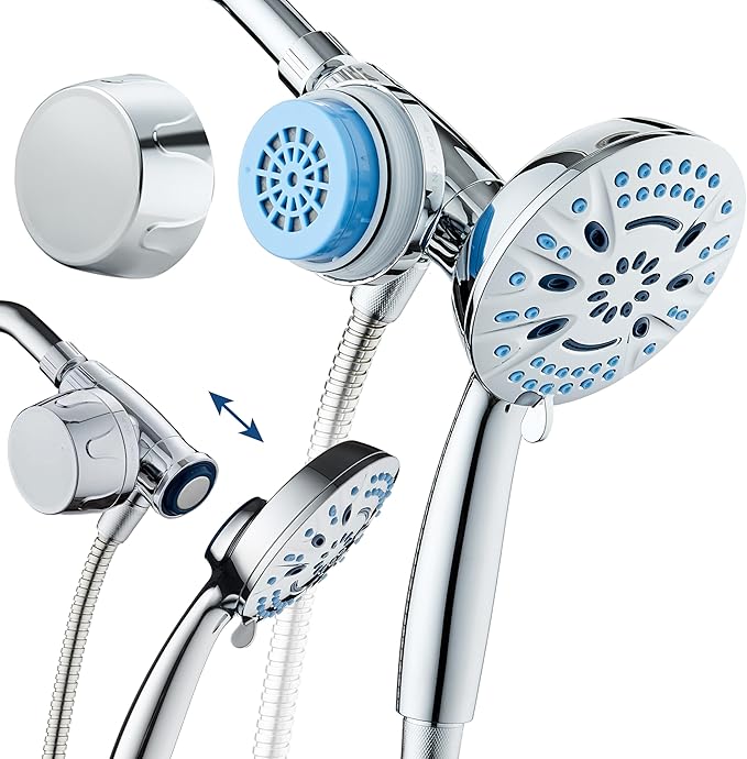 AquaCare Magneton 8-setting Magnetic Docking Hand Shower by HotelSpa