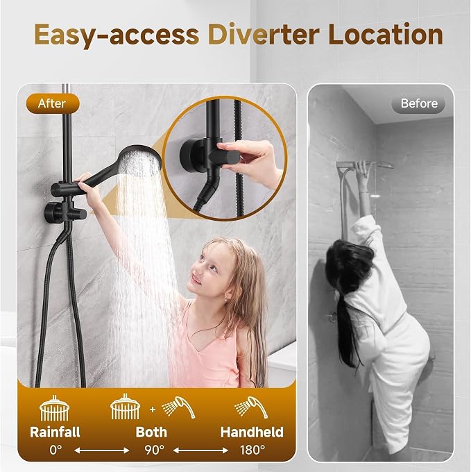 BRIGHT SHOWERS Rain Shower System Combo - Image 5