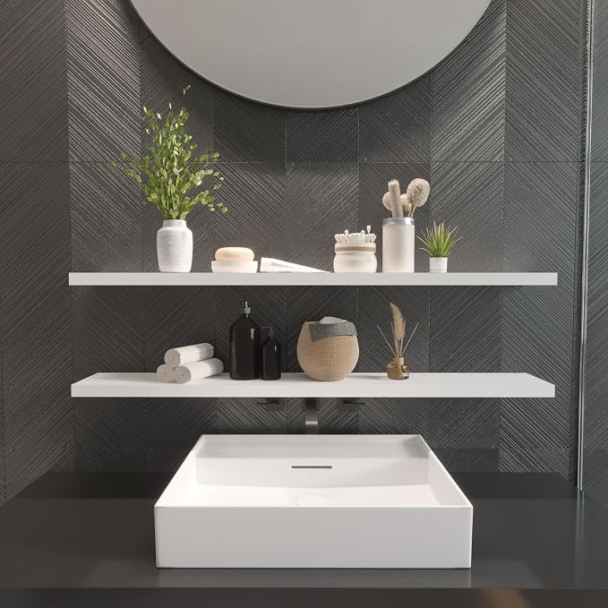 SAUMONIERES 48 Inch Floating Wall Shelves - Image 5