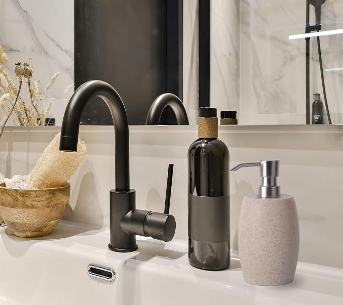 Sandstone Textured Resin Soap Dispenser - Image 3