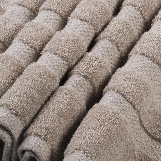 SOFE H&L | Olea Luxury Turkish Cotton Bath Towels Set of 3 : 1 Bath Towel - Image 5