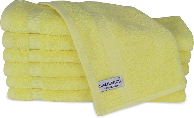 SALBAKOS 100% Turkish Cotton Washcloth Set of 12 13x13 inch | Heirloom Quality - Image 3