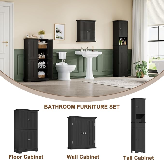 ChooChoo Bathroom Floor Cabinet, Modern Bathroom Storage Cabinet - Image 6