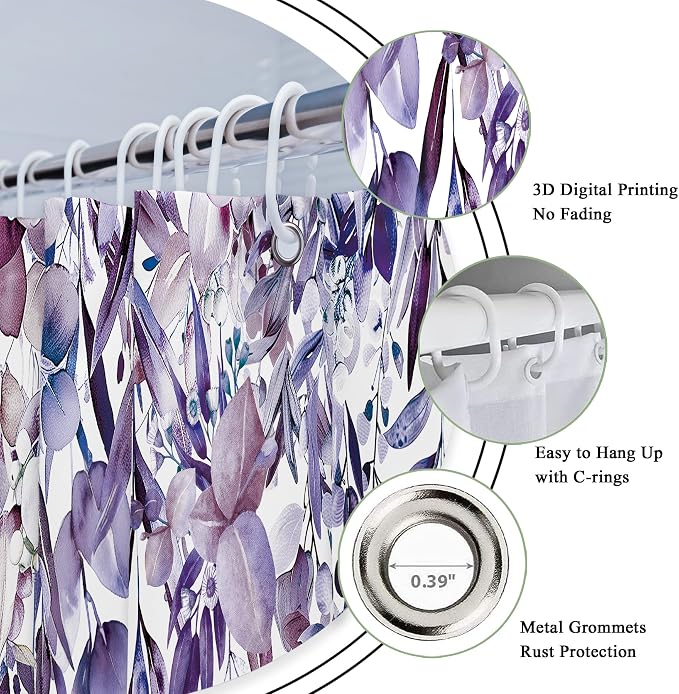 Riyidecor Small Stall Rv Narrow Single Shower Curtain - Image 5