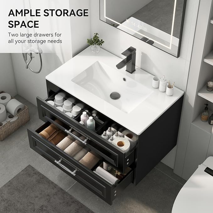 YOURLITE 30" Floating Bathroom Vanity - Image 4