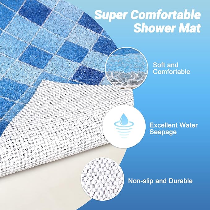 Shower Mat Non-Slip, Soft Comfort Bath Mat - Image 6