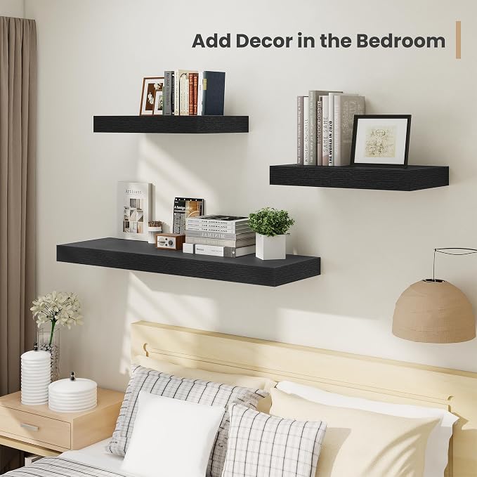 Heimlove 12" Deep Floating Shelves, 36 x 12 Inch Wall Mounted Long Floating - Image 5