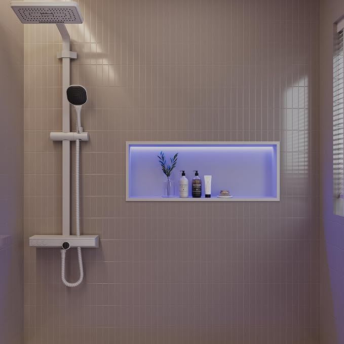 30X12 RGB Shower Niche, No Tile Needed Wall Niche - Image 2