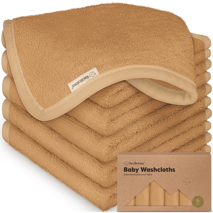 6-Pack Baby Washcloths by KeaBabies