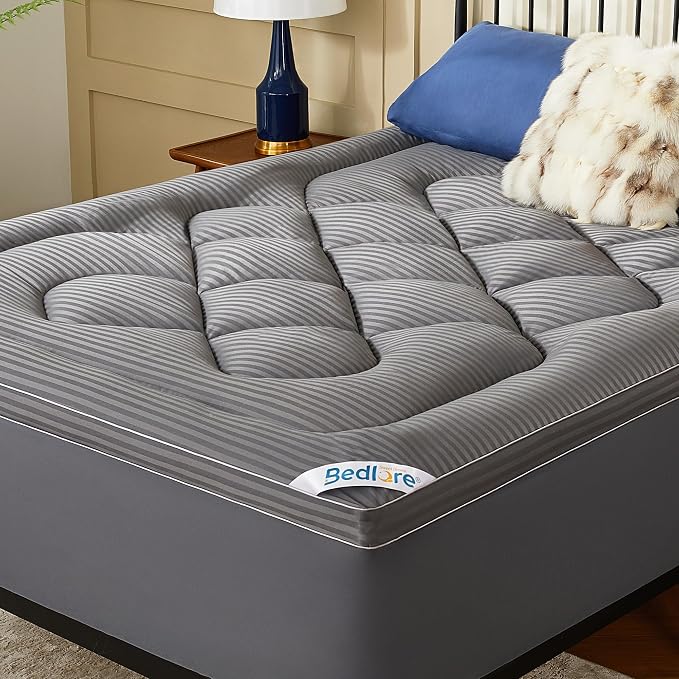 BEDLORE Queen Mattress Topper, Thick Pillow Top Pad by Bedlore