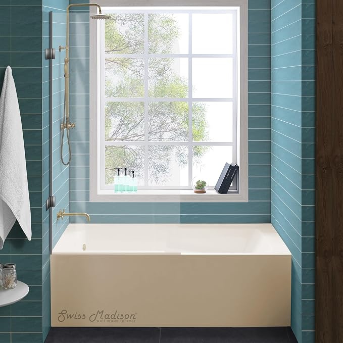 Voltaire 60" X 32" Left-Hand Drain Alcove Bathtub - Image 4
