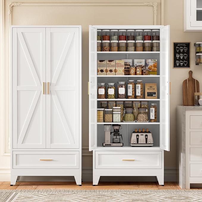 71"Tall Metal Storage Cabinet - Image 3