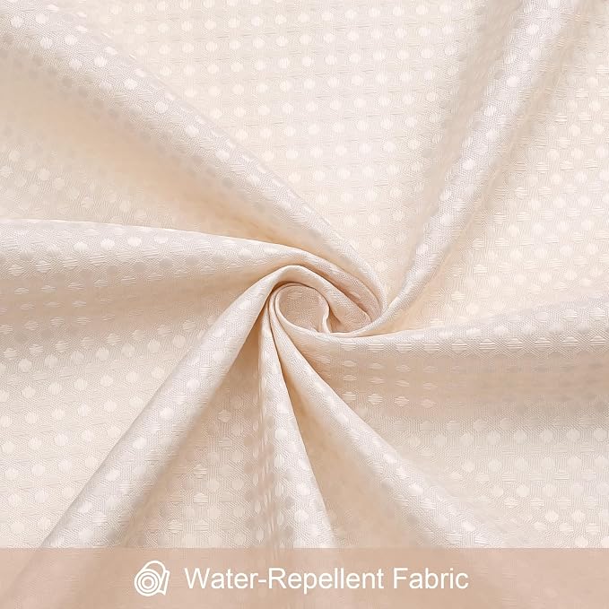 3 in 1 Stall Half Size Blush Pink Shower Curtain Set-36 W x 72 H, Modern Waffle - Image 7