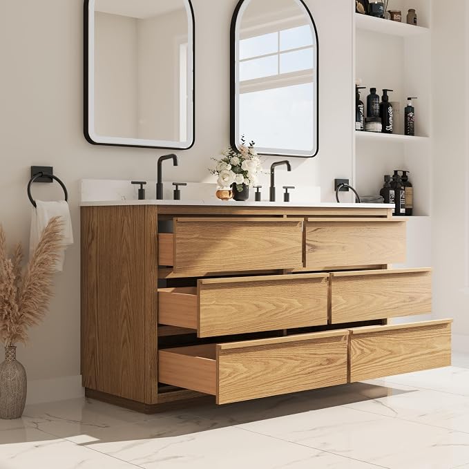 WELLFOR 60" Bathroom Vanity - Image 8