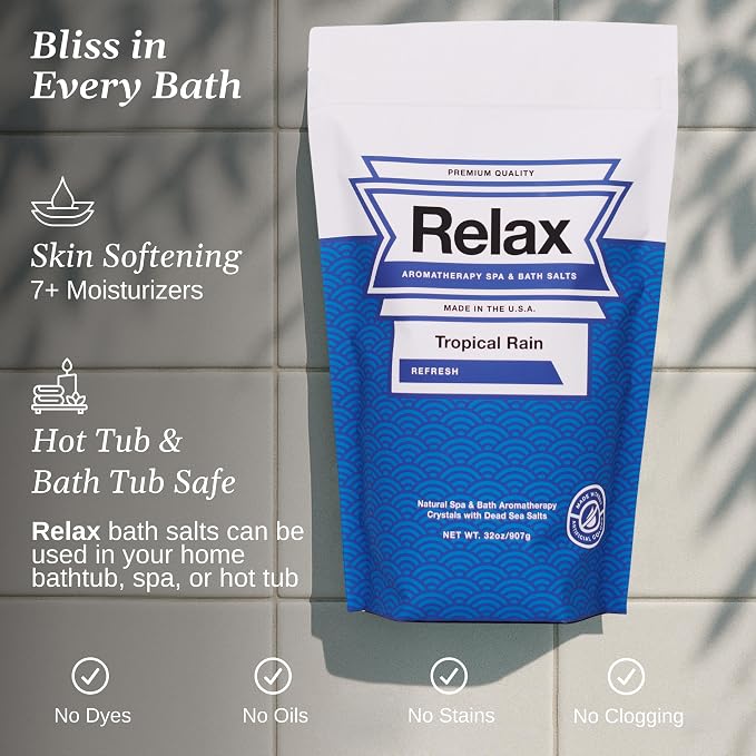 Relax Spa & Bath, Epsom & Dead Sea Salts, Aromatherapy Bath Salts - Image 3