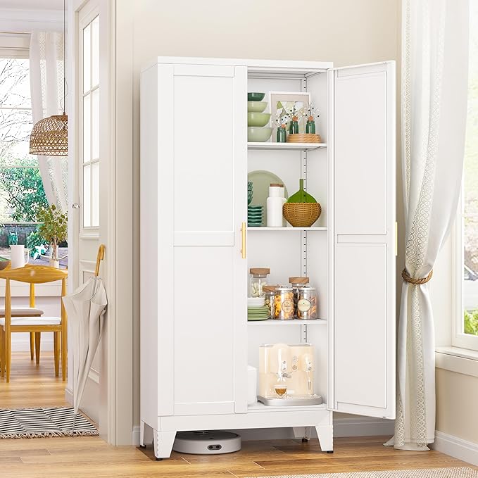 Metal Pantry Cabinet, Kitchen Pantry Storage Cabinets by GAIOUS