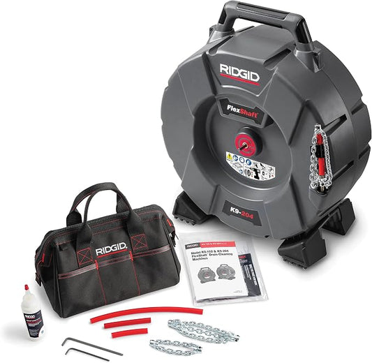 RIDGID 64273 Model K9-204 FlexShaft Drain Cleaning Machine Kit by RIDGID