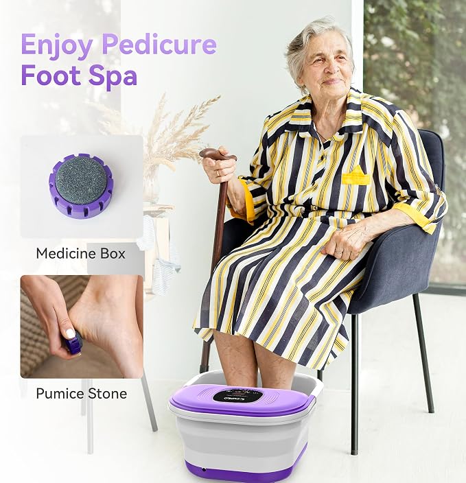 Foot Spa Bath Massager with Heat, Collapsible Foot Massager Spa Soaking Tub - Image 7
