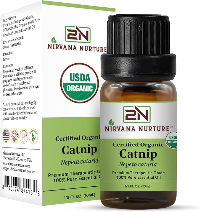 Catnip Essential Oil USDA Certified Organic, 100% Pure Natural Premium Grade - Image 5