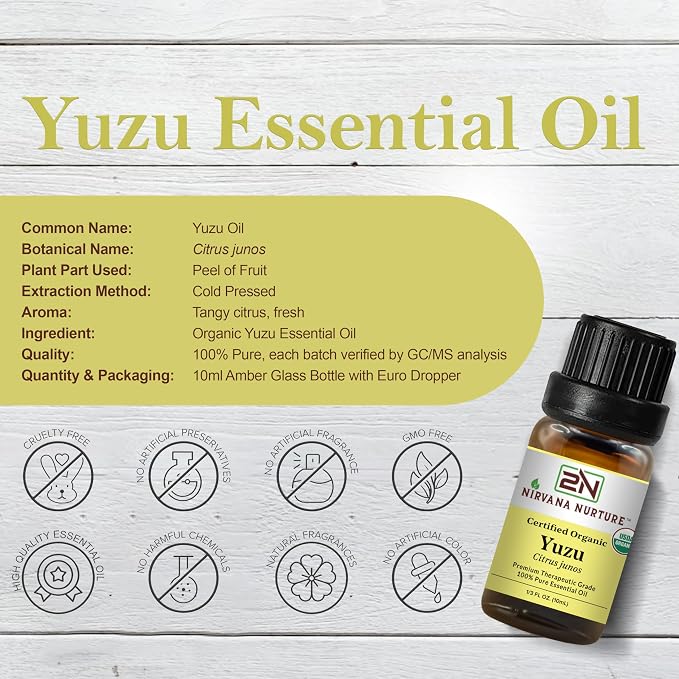 Yuzu Essential Oil USDA Certified Organic, 100% Pure Natural Premium Grade - Image 2