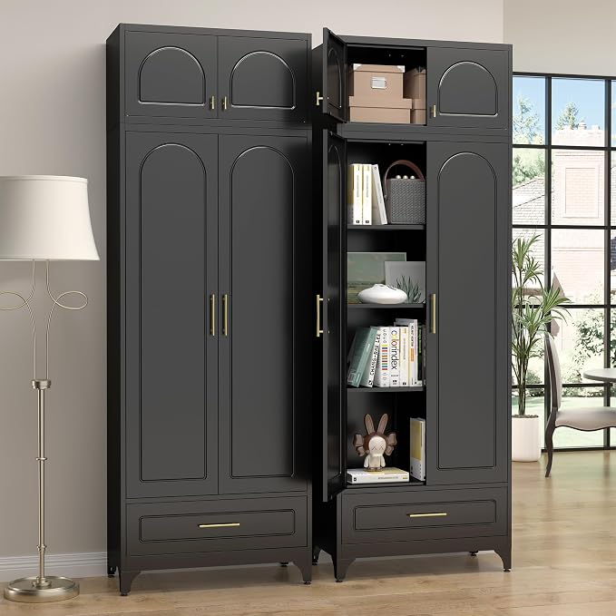 Kitchen Pantry Cabinet，90" Storage Cabinets by Steeloong