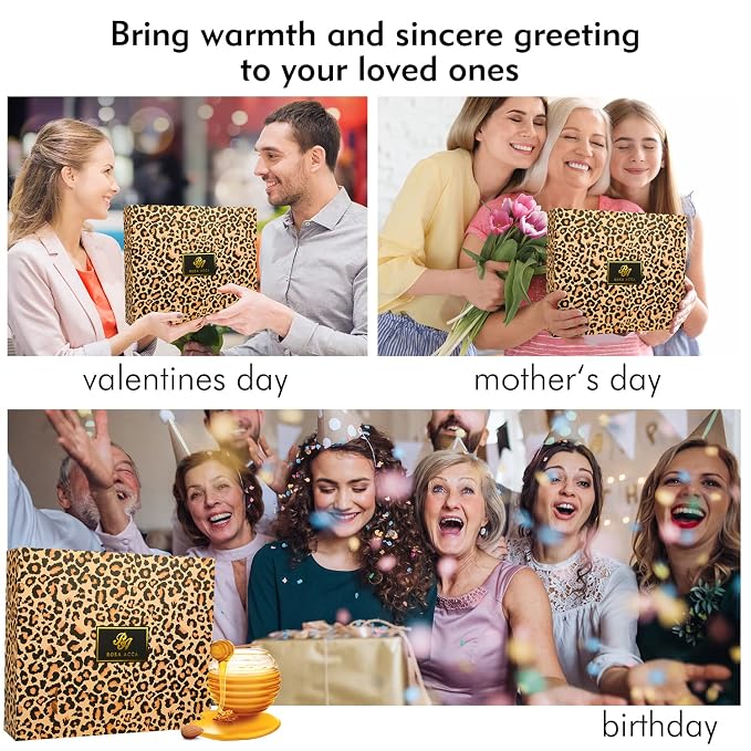 Christmas Gifts for Women, Bath Gift Set, Leopard XXL 20 Pcs Skin Care Set - Image 8