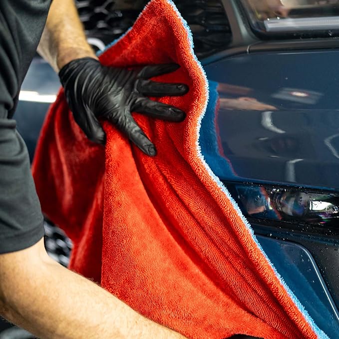 Autofiber Dreadnought Max Triple Layer Microfiber Car Drying Towel, Twist Pile - Image 5