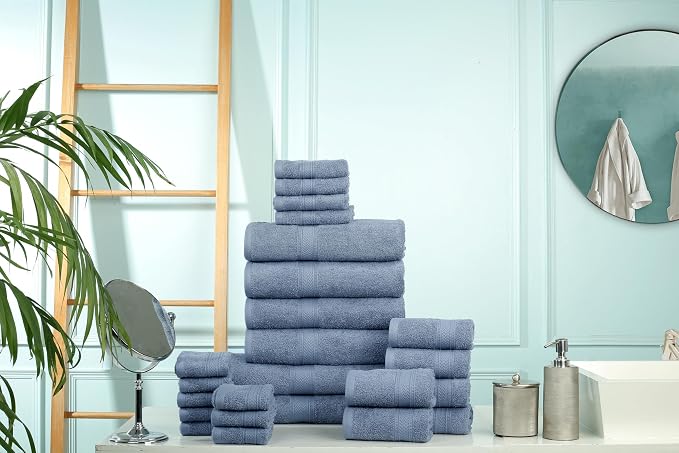 HILLFAIR 24 Piece Bath Towels Set - Image 5