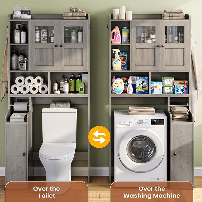 Itaar Over The Toilet Storage Cabinet, Over Toilet Bathroom Organizer - Image 5