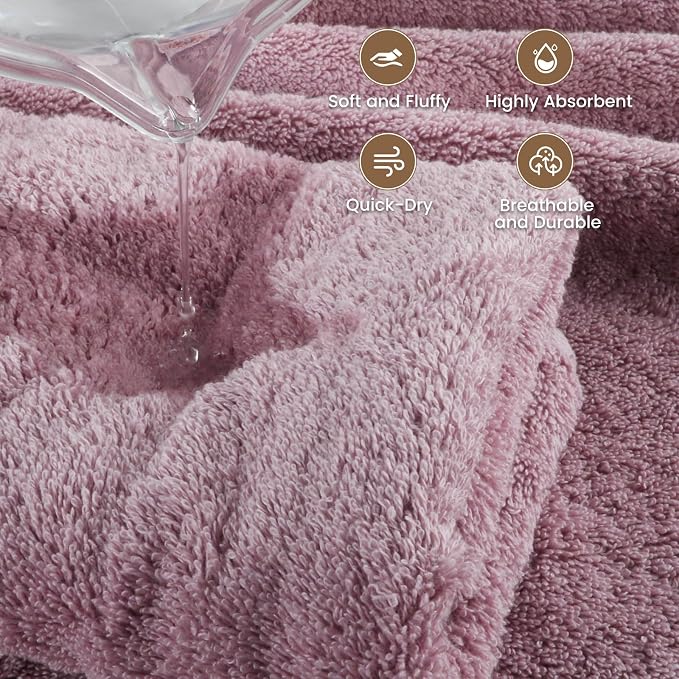 SEMAXE 4-Pack Luxury Bath Towels - Image 3