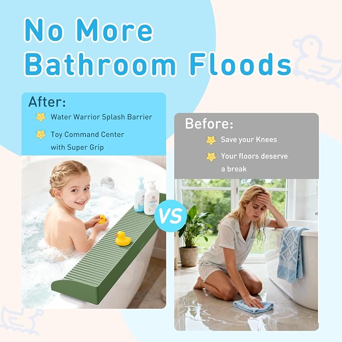 Roslim Bathtub Splash Guard for Tub - Image 2
