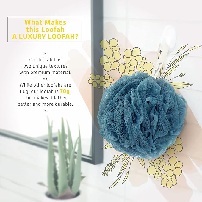 Spongentle Dual Texture Deep Cleansing Loofah Sponge - Image 7