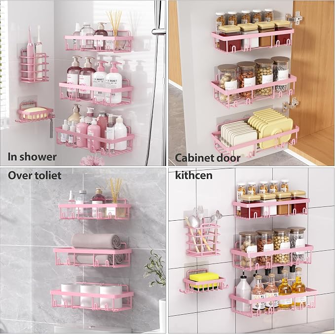 10 Pack Shower Caddy Organizer Rack Shelf - Image 3