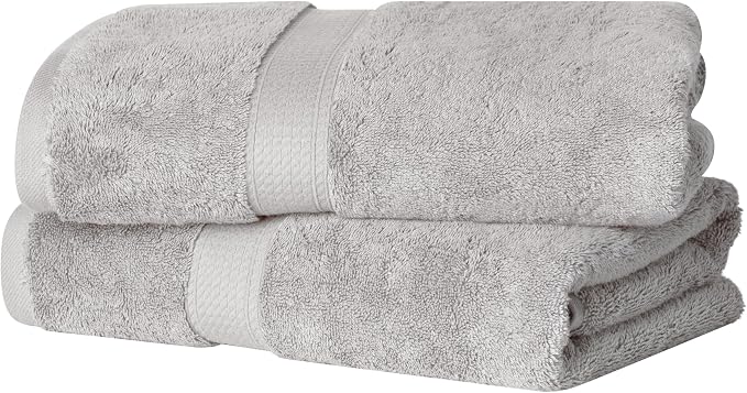 Superior Egyptian Cotton Pile Bath Towel Set of 2, Ultra Soft Luxury Towels by SUPERIOR