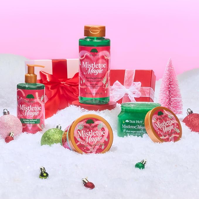 Tree Hut Mistletoe Magic Shea Sugar Scrub, Exfoliating & Hydrating Body Scrub - Image 9