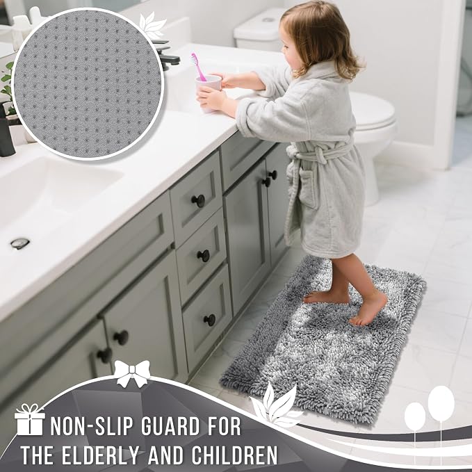 Yimobra Long Bathroom Rugs Runner 55x24 Inch, Extra Thick Soft Absorbent - Image 6