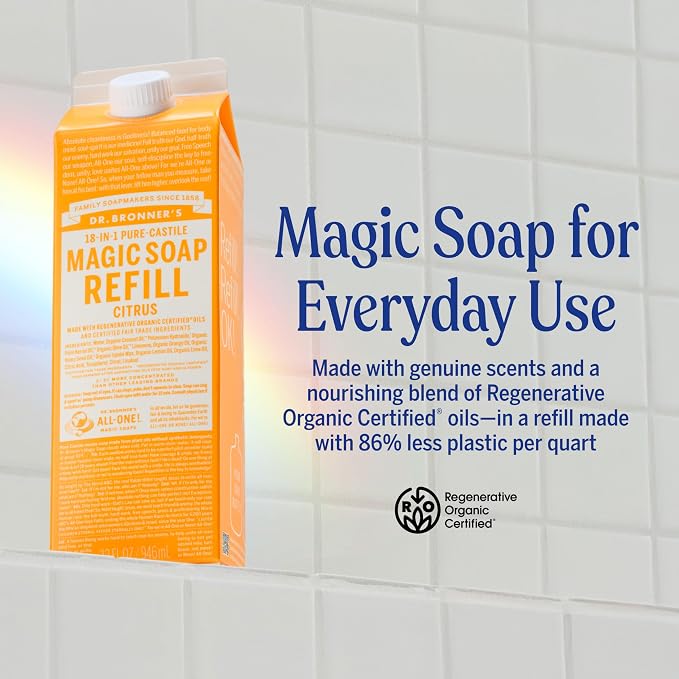 Dr. Bronner's Magic Soap-Pure-Castile Liquid Refill - Image 2